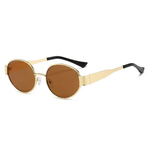 Oval Metal Sunglasses – Classic Unisex Fashion Outdoor Eyewear